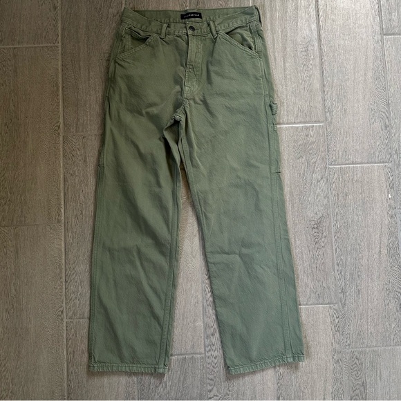 Men's Aeropostale Carpenter Denim Jeans Green Cotton Sz 29x30 Pants AERO - Picture 1 of 6